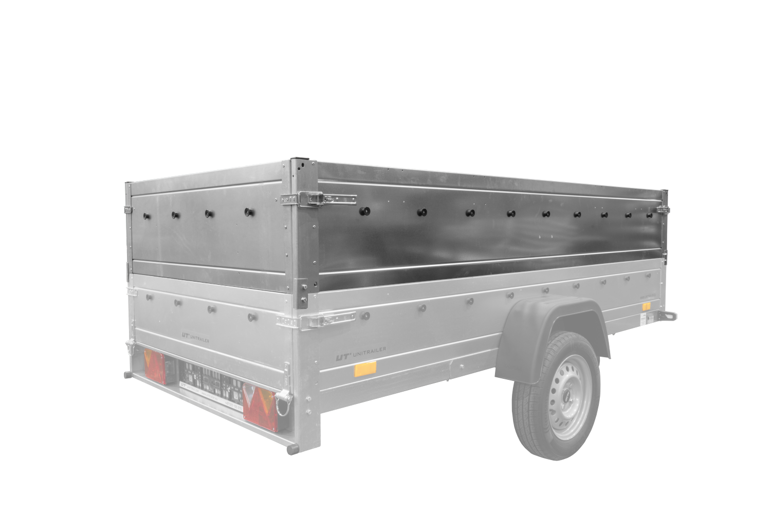 Kfz Anhänger mit Plane GARDEN TRAILER 264 KIPP [mit Stützrad, zusätzlichen Bordwänden, Hochplane und Hochspriegel]