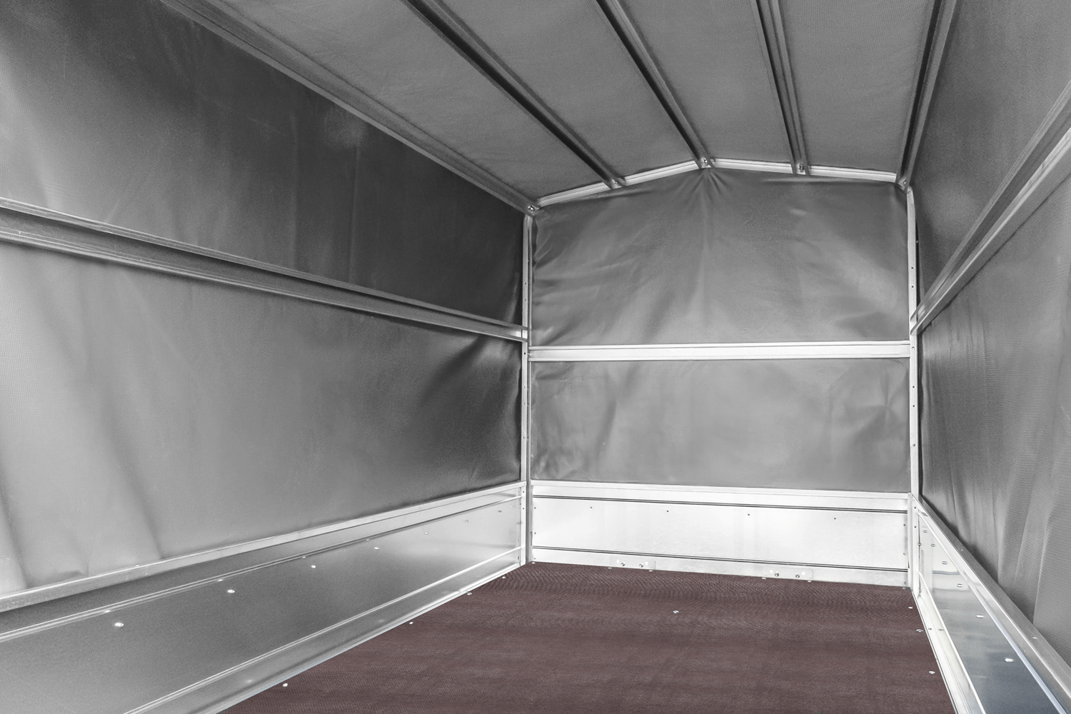 PKW Anhänger 230x125 Garden Trailer 230 KIPP Unitrailer 750 kg mit Stützrad, 110 cm hoher Plane und Hochspriegel